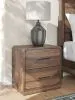 Ashley Furniture PCB386-92 Fortlorn - Two Drawer Night Stand - Walnut Brown