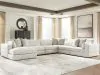 Ashley Furniture PC66004S14 Ashley Furniture PC66004S14 Ashbourne Estate - 6-Piece Sectional With LAF Corner Chaise - Snowstone