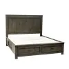 Liberty Furniture 759-BR-K2S Liberty Furniture 759-BR-K2S Thornwood Hills - King Two Sided Storage Bed - Rock Beaten Brown