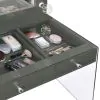 CoasterEssence 935923 Afshan - 3-Drawer Vanity Set With Lighting - Gray High Gloss