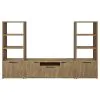 Coaster Fine Furniture 701702-SET Tabby - 3 Piece TV Entertainment Center - Mango