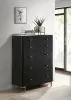 Coaster Fine Furniture 224335 Arini - 5-Drawer Bedroom Chest - Black