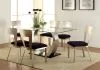 Furniture of America CM3728T-TABLE Nova - Dining Table - Silver / Black