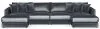 Jackson Furniture Industries 2245/75/31/76-23 Jackson Furniture Industries 2245/75/31/76-23 Remington - 4 Piece Modular Double Chaise Sectional - Slate