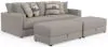 Jackson Furniture Industries 2405/36/37/77-18 Jackson Furniture Industries 2405/36/37/77-18 Trevor - 2 Piece Extra Deep Oversized Sofa With 2 Included Storage Cocktail Ottoman - Nickel