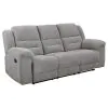 Coaster Fine Furniture 602551 Gilson - Chenille Upholstered Reclining Sofa - Gray