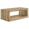 Coaster Fine Furniture 704838-S2 Benton - 2 Piece Solid - Mango Coffee And End Table Set - Natural