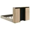 Coaster Fine Furniture 223111Q Arielle - Queen Bookcase Panel Storage Bed - Light Oak