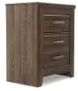 Ashley Furniture B251-92 Juararo - Two Drawer Night Stand - Dark Brown