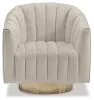 Ashley Furniture A3000241 Penzlin - Swivel Accent Chair - Pearl