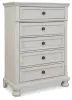 Ashley Furniture B742-45 Robbinsdale - Five Drawer Chest - Youth - Antique White