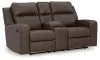 Ashley Furniture 6330694 Lavenhorne - Dbl Rec Loveseat W/Console - Granite