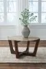 Ashley Furniture T667-8 Tanidore - Round Cocktail Table - Warm Brown