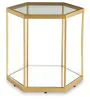 Ashley Furniture A4000661 Veerwick - Accent Cocktail Table - Gold Finish