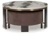 Ashley Furniture T671-22 Jazmore - Nesting Cocktail Tables (Set of 2) - Brown / Brass Finish