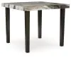 Ashley Furniture PCD581-13 Jeshina - Square Dining Room Counter Table - Dark Brown / Beige