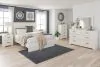 Ashley Furniture B2588/31/36/44/71/96 Ashley Furniture B2588/31/36/44/71/96 Stelsie - 5 Pc. - Dresser, Mirror, Chest, Queen Panel Bed - White