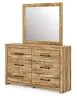 Ashley Furniture PCB1580B1 Ashley Furniture PCB1580B1 Maystonna - Dresser And Mirror - Brown