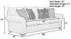 Jackson 415204-1631/38-2639/38 Maddox - Queen Sleeper - Stone