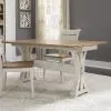 Liberty Furniture 652-OT1031 Farmhouse Reimagined - Flip Lid Sofa Table - Antique White / Chestnut Tops