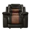 New Classic U7005-13-BRN Nikko - Glider Recliner - Two Tone Brown