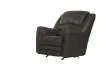 Jackson Furniture Industries 41072-1176/18-1276/18 Hayden - Fabric Chaise Rocker Recliner With Heat / Massage & Oversize Xtra Comfort Footrest - Dark Brown