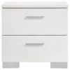 CoasterEssence 203500KW-S6 Felicity - California King 6 Piece Bedroom Set - White Gloss
