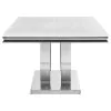 CoasterElevations 111101 Kerwin - Rectangular Stone Top Dining Table - White