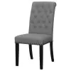 CoasterEssence 115162 Alana - Fabric Upholstered Dining Side Chair (Set of 2) - Gray