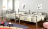 Furniture of America CM-BK1037F Lovia - Full Over Full Bunk Bed - Metallic Gold