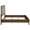 Coaster Fine Furniture 223321Q Maderia - Upholstered Queen Panel Bed - Walnut
