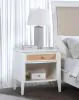 Coaster Fine Furniture 223472 Bexhill - 1-Drawer Nightstand Bedside Table - White