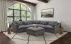 Coaster Fine Furniture 551457 Hobson - Square Upholstered Ottoman - Charcoal