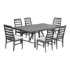 Intercon NV-CH-460C-MCA-RTA Navarro - Outdoor Dining Ladder Side Chair - Mocha
