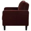 Coaster Fine Furniture 511213 Ruth - Fabric Upholstered Track Arm Accent Chair - Rust Red