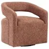 Coaster Fine Furniture 907539 Westhill - Boucle Upholstered Swivel Accent Chair - Berry