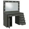 Coaster Fine Furniture 931145B2 Acena - Vanity Base & Glass, Box 2 of 3 - Gray High Gloss