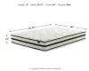 Sierra Sleep® by Ashley M69731 Sierra Sleep® by Ashley M69731 Chime 12 Inch Hybrid - 12