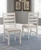 Ashley Furniture D394-01 Skempton - Dining UPH Side Chair (Set of 2) - White