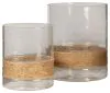 Ashley Furniture A2000456 Eudocia - Candle Holder Set (Set of 2) - Clear