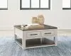 Ashley Furniture T796-00 Darborn - Lift Top Cocktail Table - Gray / Brown