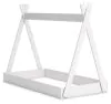 Ashley Furniture EB1810/230/231/121 Ashley Furniture EB1810/230/231/121 Hallityn - 3 Pc. - Bookcase, Dresser, Twin Tent Complete Bed - White