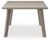 Ashley Furniture PCP690-625 Cliff Trails - Rectangle Dining Table With Umbrella Option - Beige
