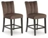 Ashley Furniture PCD581-124 Jeshina - Upholstered Barstool (Set of 2) - Mocha