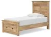 Ashley Furniture PCB1170B22 Ashley Furniture PCB1170B22 Makidern - Twin Panel Storage Bed With Storage Footboard - Tan