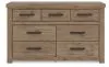 Ashley Furniture PCB2844-31 Oliandon - Seven Drawer Dresser - Light Brown