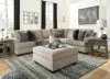 Ashley Furniture 56103S2 Ashley Furniture 56103S2 Bovarian - Left Arm Facing Loveseat 3 Pc Sectional - Stone