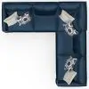 Jackson Furniture Industries 2223/63/59/73-68 Jetson - 3 Piece Sectional With Comfort Coil Seat Cushions And 6 Included Accent Pillows - Nile