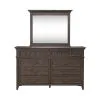 Liberty Furniture 297-BR-DM Paradise Valley - Dresser & Mirror - Saddle Brown