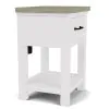 Riverside Furniture 37298 Cora - One Drawer Nightstand - White